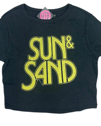 Girl Dangerous - Women's Sun & Sand Cropped Top - black - clothing - cotton