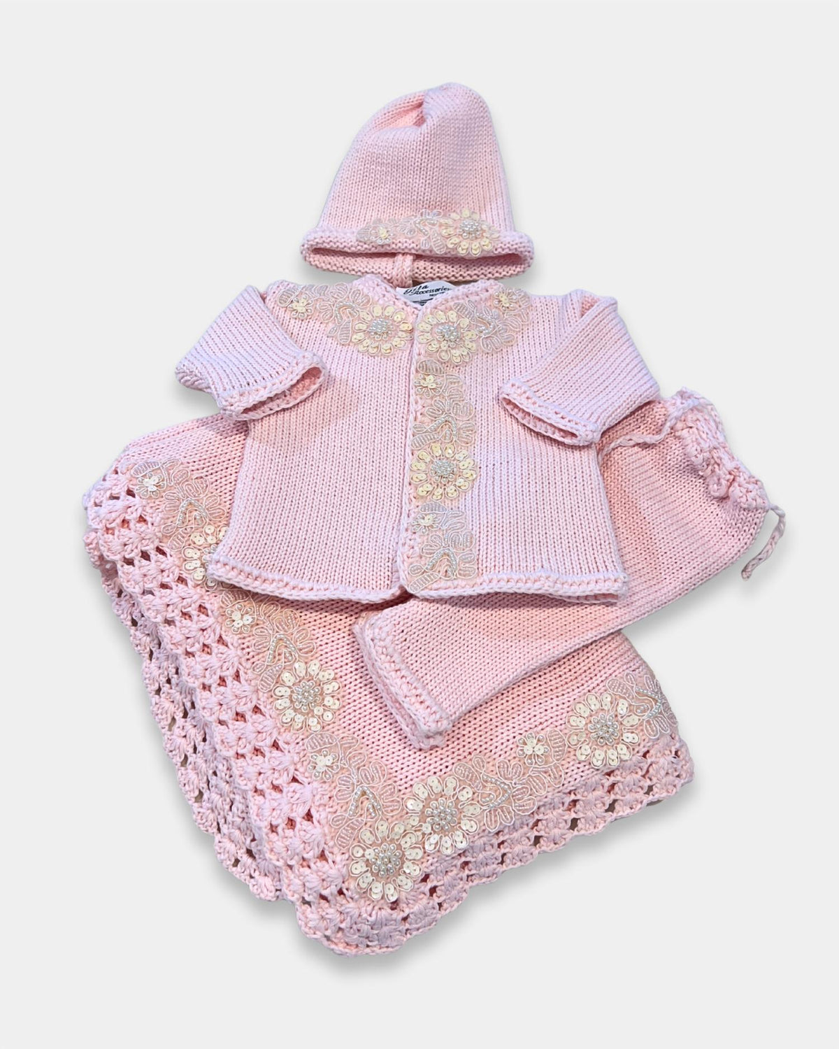 Gita - Girl's 2pc Sequence Sweater With Hat