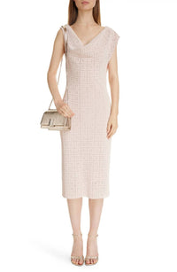Givenchy - 4G Monogram Draped Midi Dress