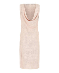 Givenchy - 4G Monogram Draped Midi Dress