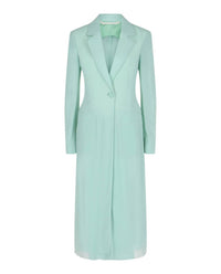 Givenchy - Single-Breasted Sheer Longline Coat
