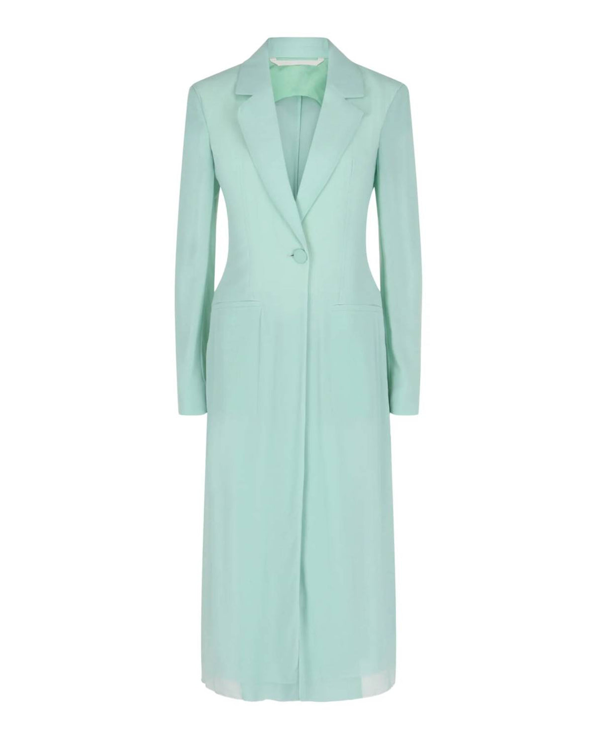 Givenchy - Single-Breasted Sheer Longline Coat