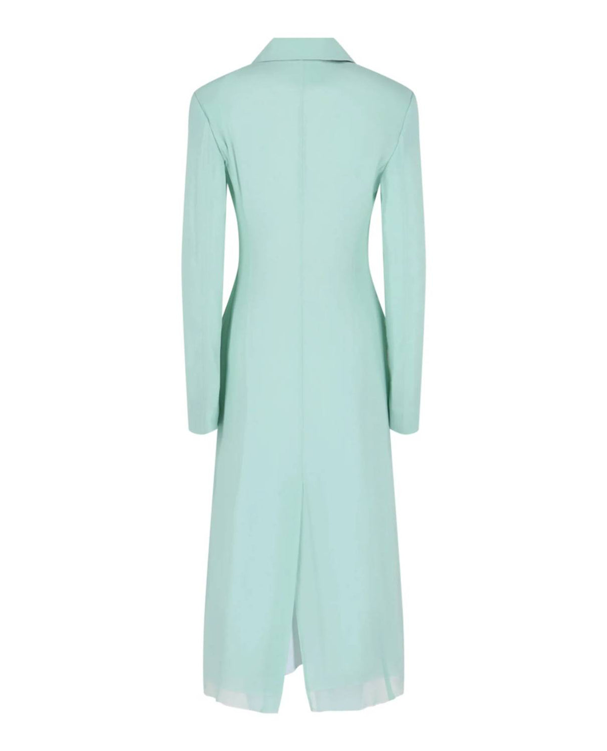Givenchy - Single-Breasted Sheer Longline Coat