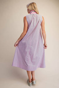 Glam - Hailee Half Zip Mock Neck Maxi Dress