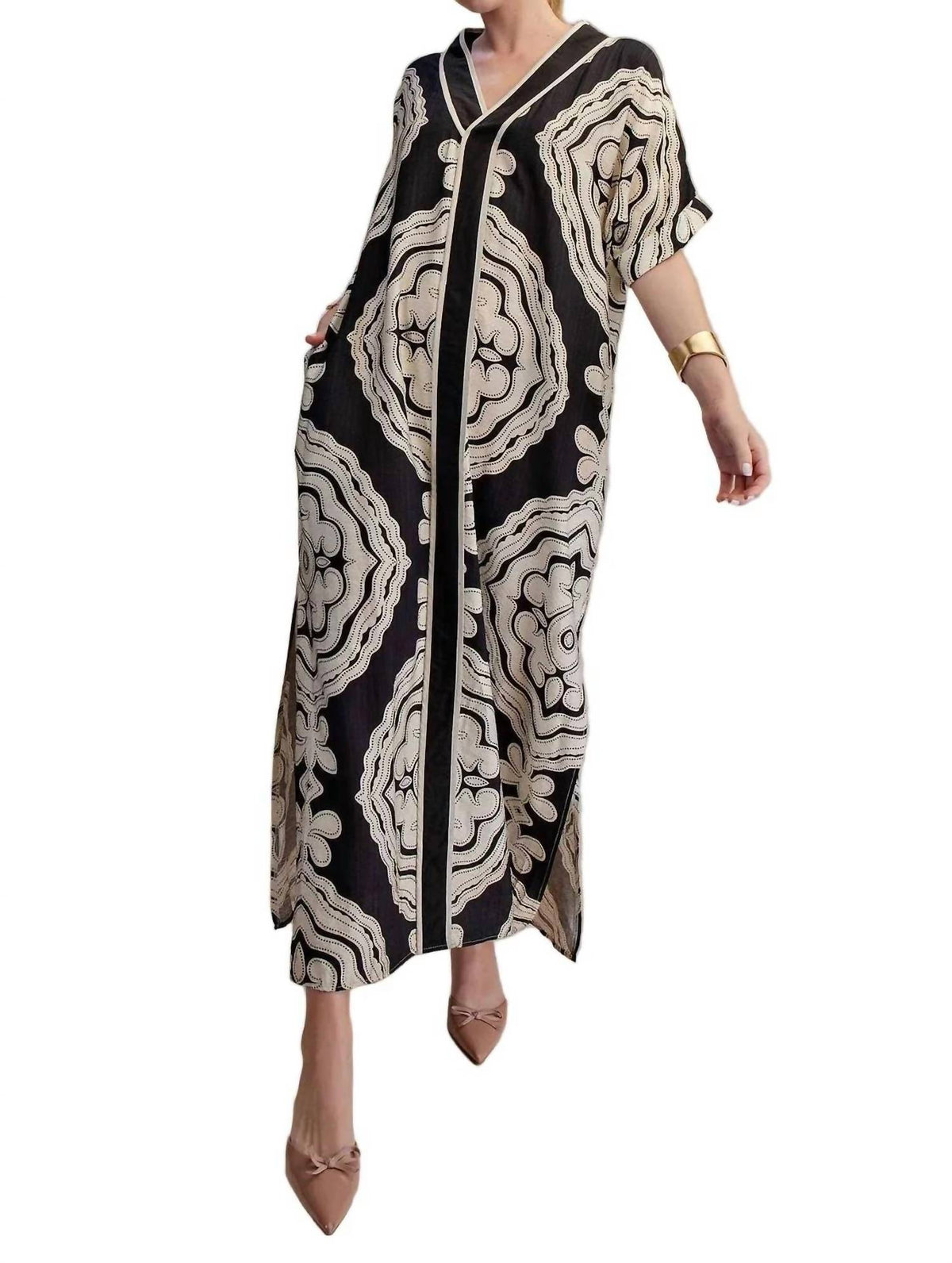 Glam - Mandala Caftan Maxi Dress