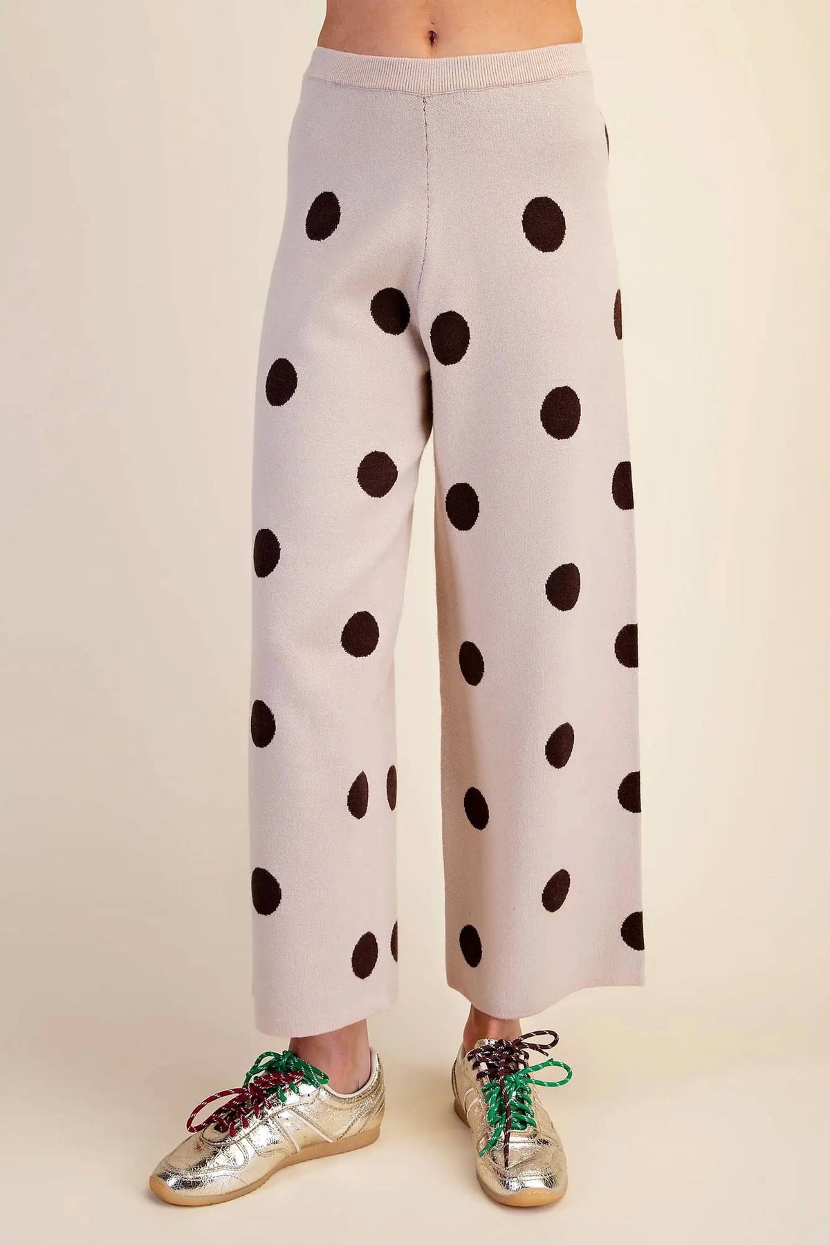 Glam - Polka Dot Knit Pants