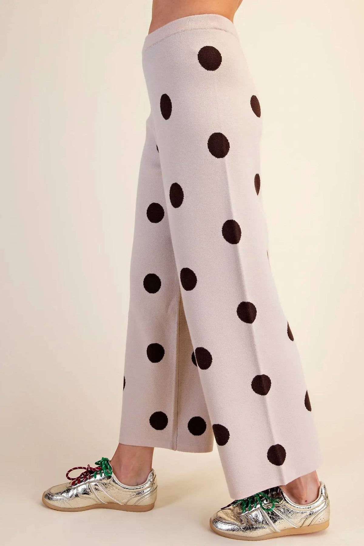 Glam - Polka Dot Knit Pants
