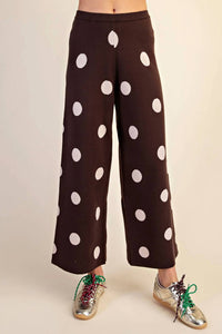 Glam - Polka Dot Knit Pants