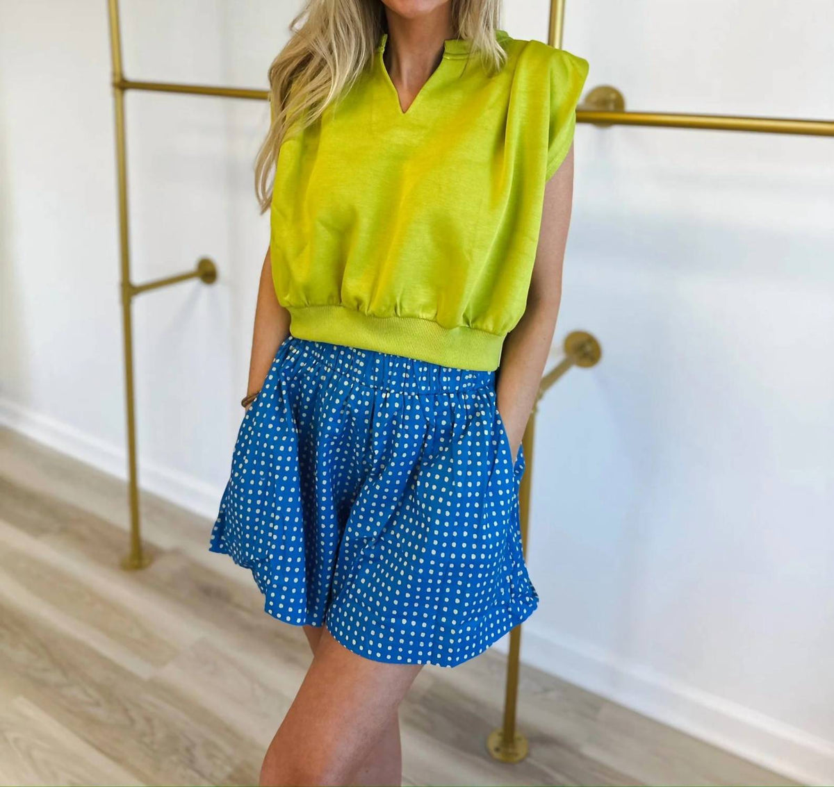 Glam - Polka Dot Ruffle Shorts