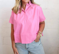 Glam - Posey Structured Collar Blouse