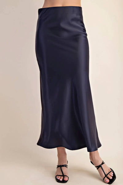 Glam - Satin Midi Skirt