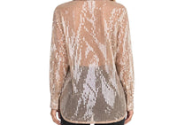 Glam - Sequin Collard Button Down Shirt