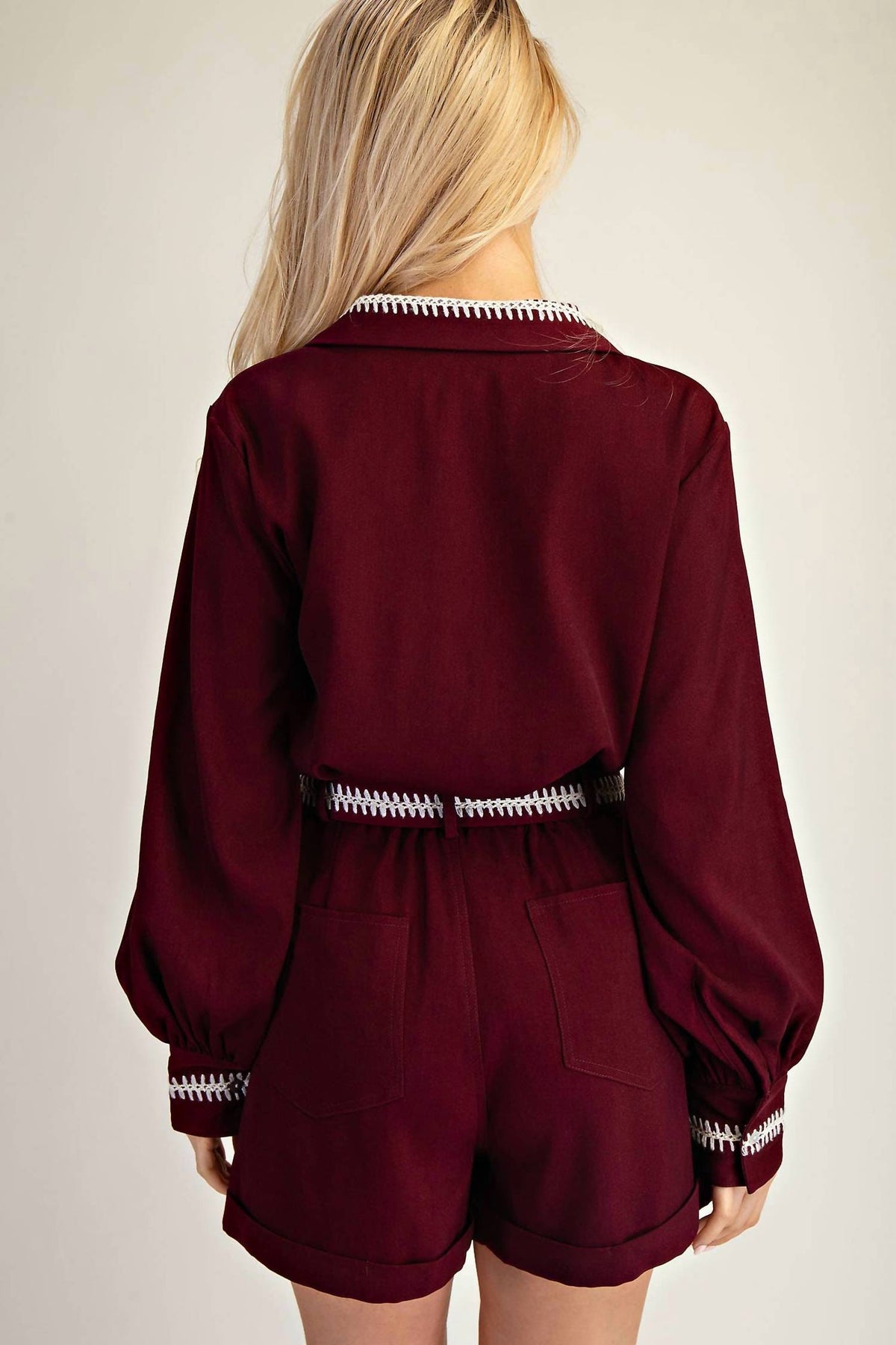 Glam - Stitched Grace Button-down Shirt