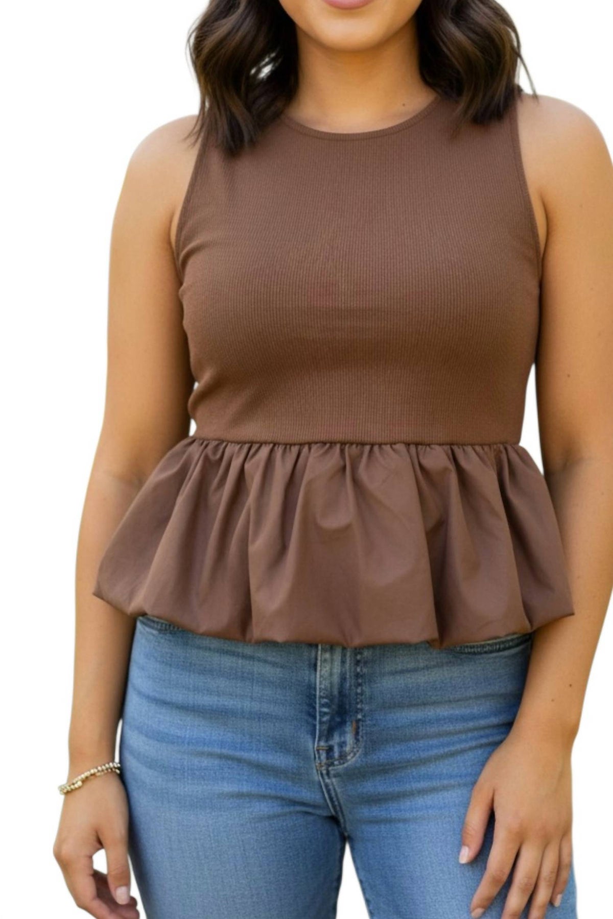 Glam - The Drift Bubble Hem Top
