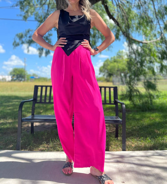 Glam - To Attention High - waisted Pants - clothing - pants - pink