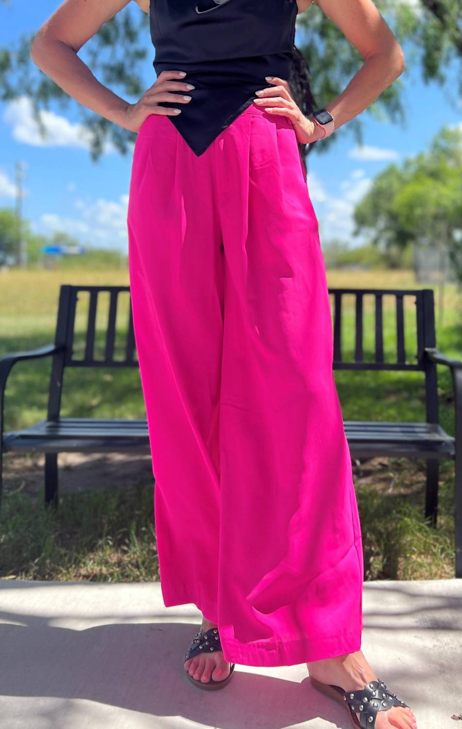 Glam - To Attention High - waisted Pants - clothing - pants - pink