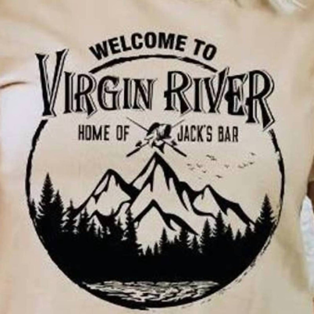 Glittering South - Welcome to Virgin River Jack's Bar Graphic Tee