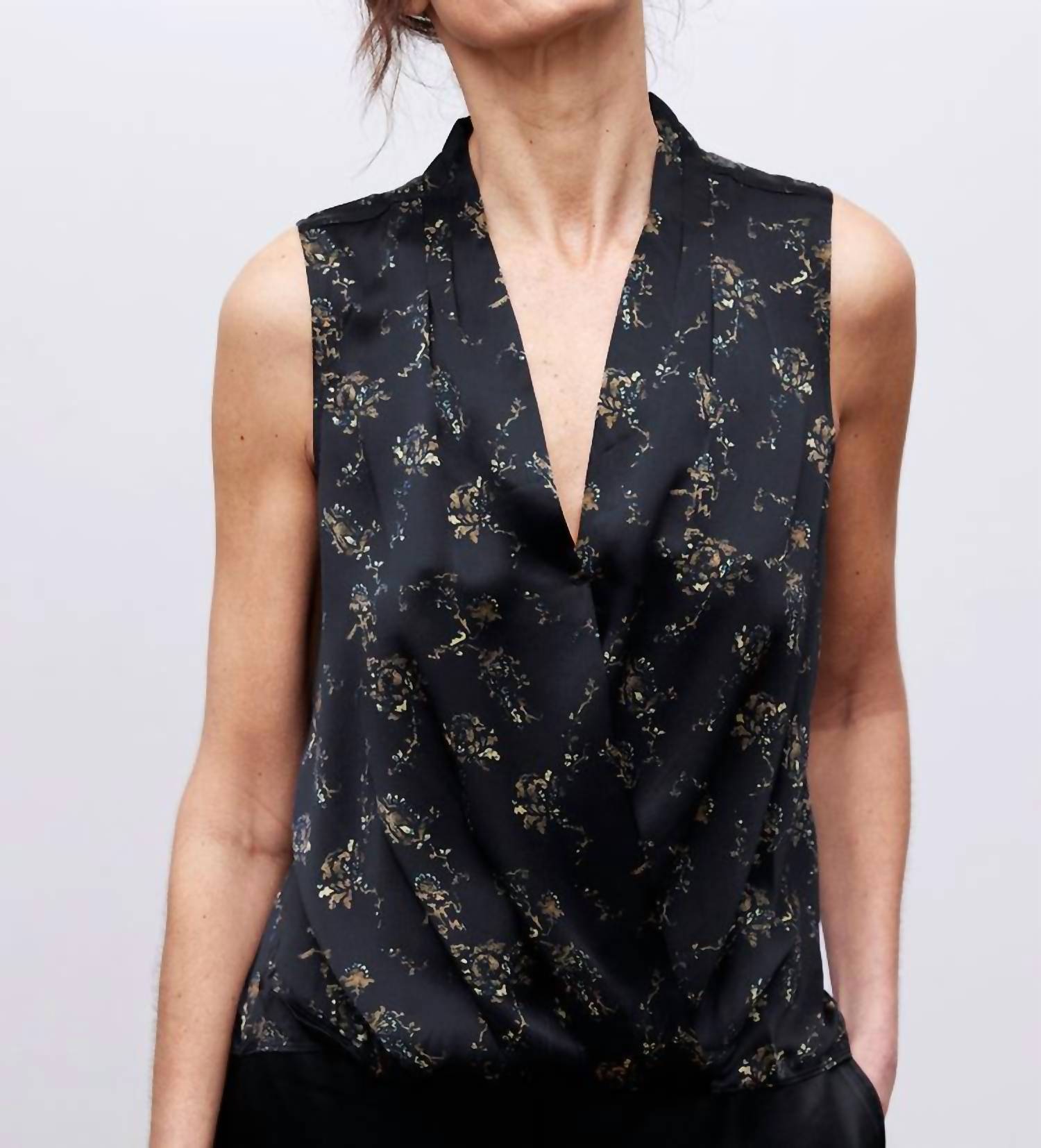 Go By Go Silk - Boho Surplus Blouse - black - blouses - clothing