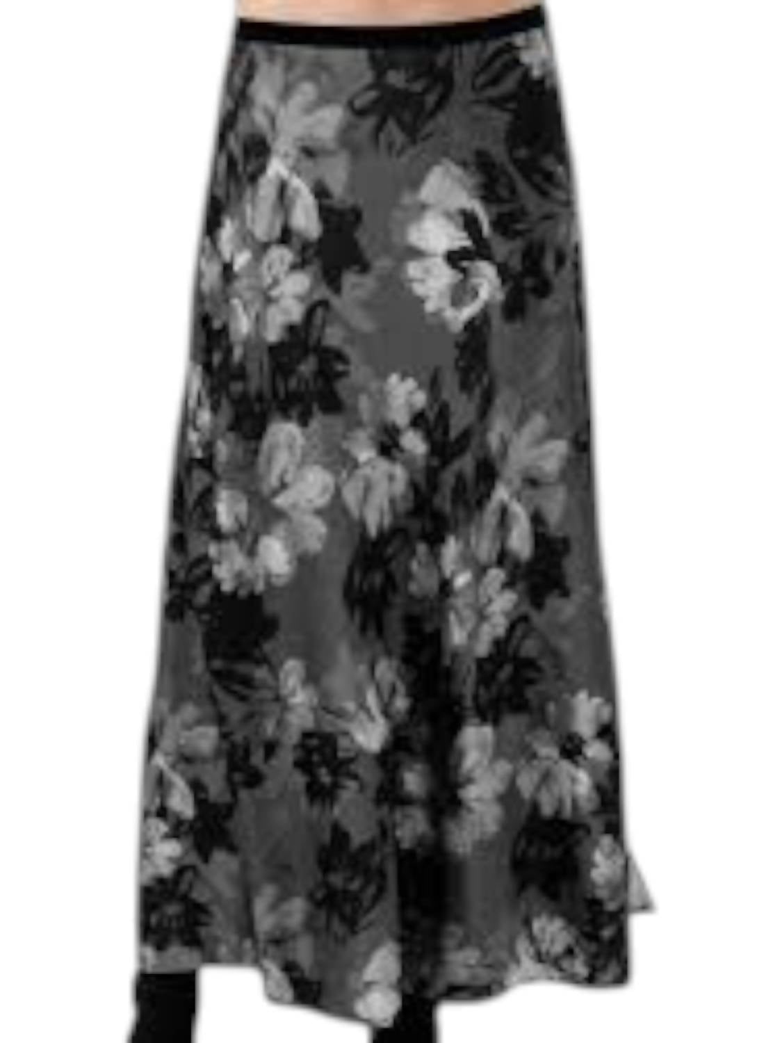 Go By Go Silk - Go Flirty Skirt - black - clothing - floral