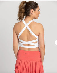 Gold Hinge - Criss Cross Back Yoga Tank Top - clothing - solid - tank - tops