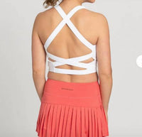 Gold Hinge - Criss Cross Back Yoga Tank Top - clothing - solid - tank - tops