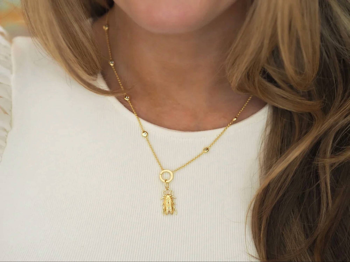 Goldbug Collection - Women's Mini Bug Charm Pendant