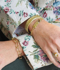 Goldbug Collection - Women's Peanut Texture Cuff Bracelet