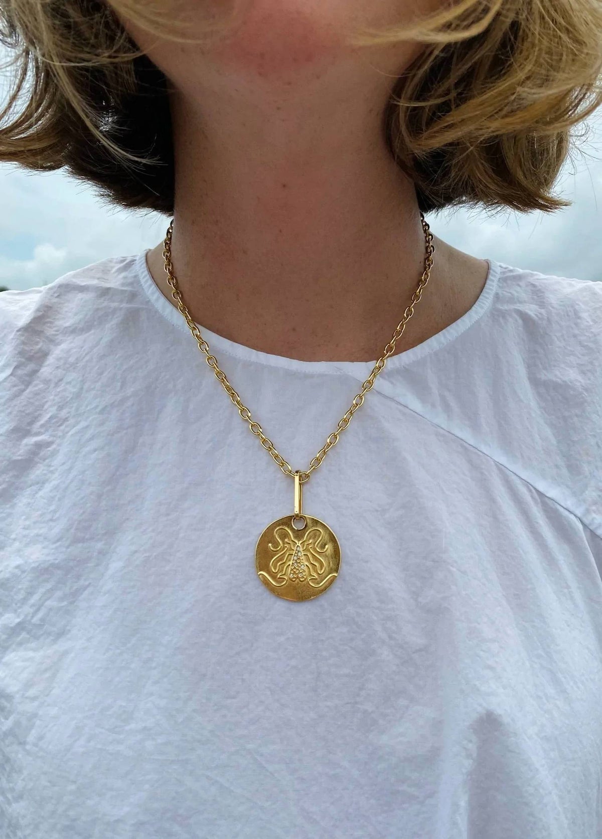 Goldbug Collection - Women's Thick Cable Chain Necklace