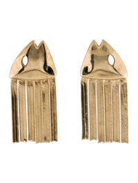 Goldie - Fish Drop Earrings - earrings - gold - jewelry
