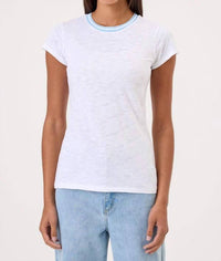 Goldie Lewinter - Short Sleeve Tipped Ringer Tee