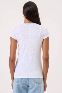 Goldie Lewinter - Short Sleeve Tipped Ringer Tee
