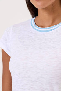 Goldie Lewinter - Short Sleeve Tipped Ringer Tee