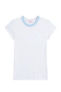 Goldie Lewinter - Short Sleeve Tipped Ringer Tee