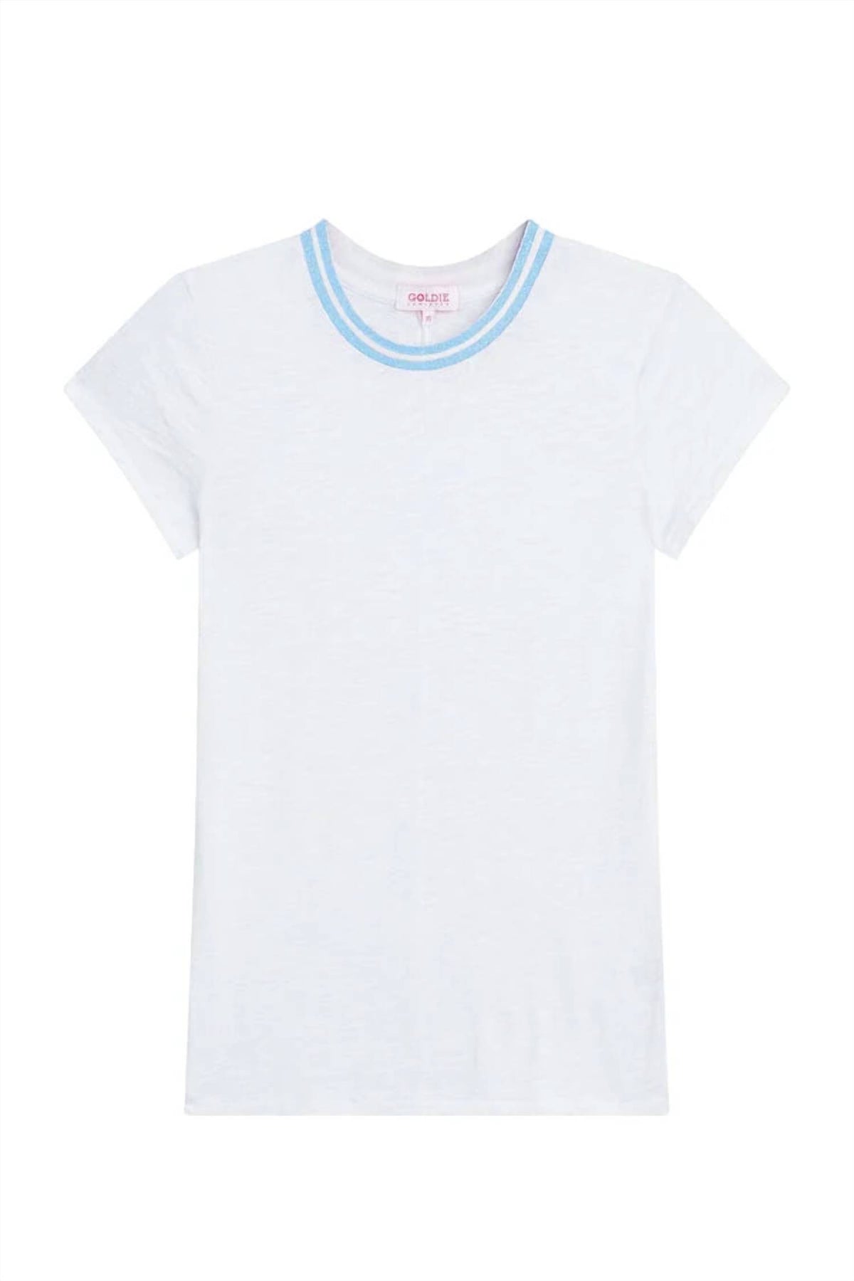 Goldie Lewinter - Short Sleeve Tipped Ringer Tee