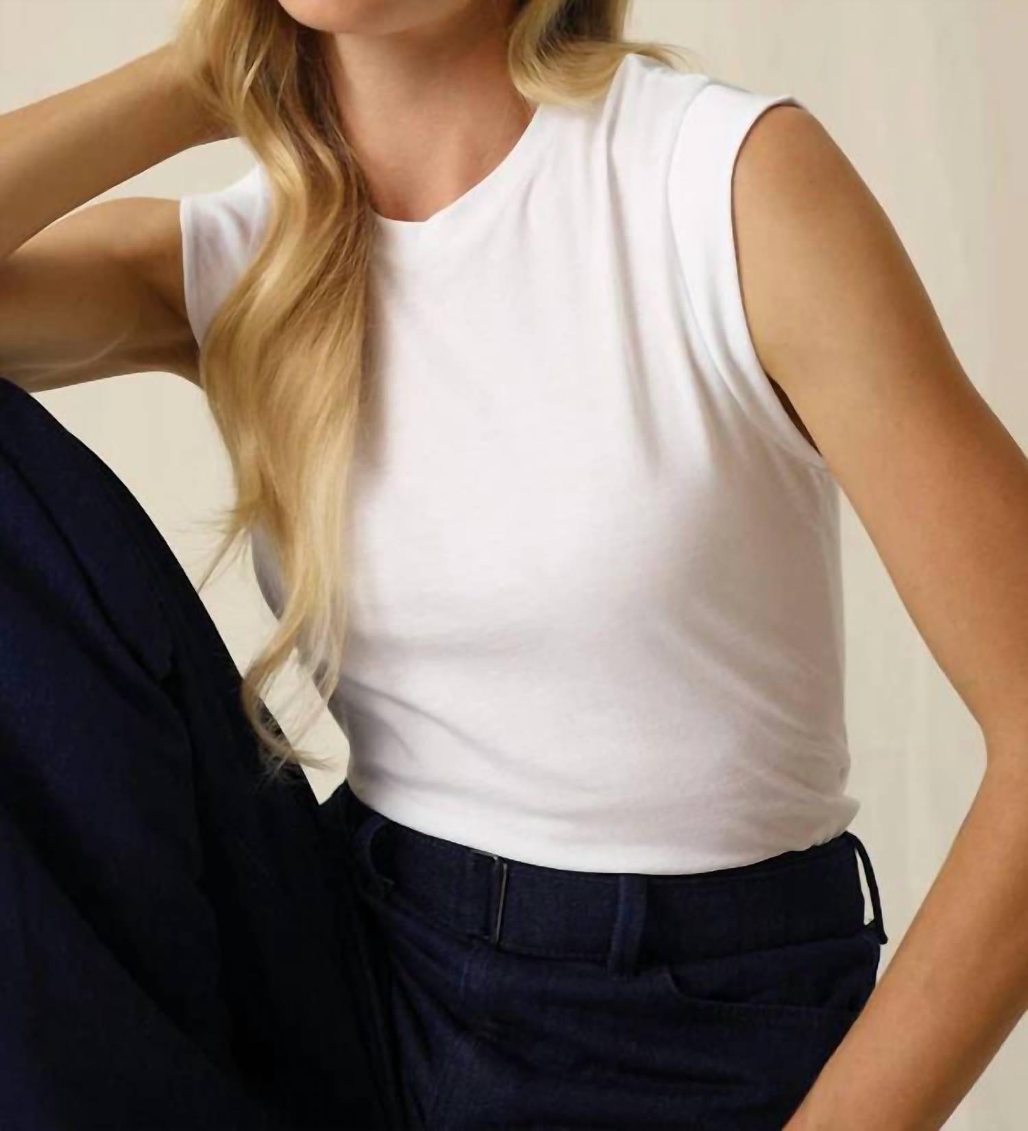 Goldie Lewinter - Signature Cap Sleeve Top - blouses - clothing - cotton