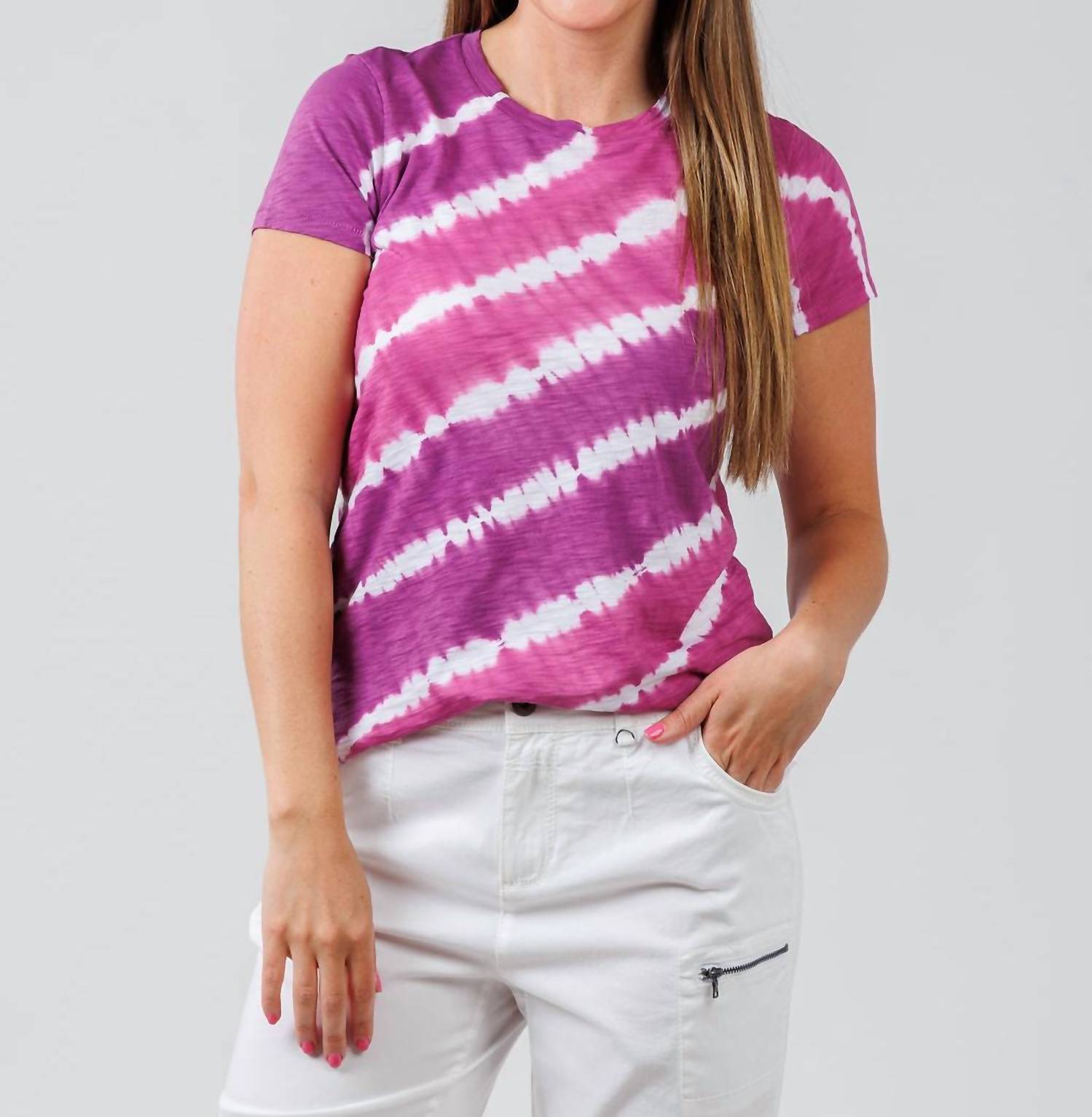 Goldie - Lightning Tie Dye Boy Tee - clothing - cotton - purple