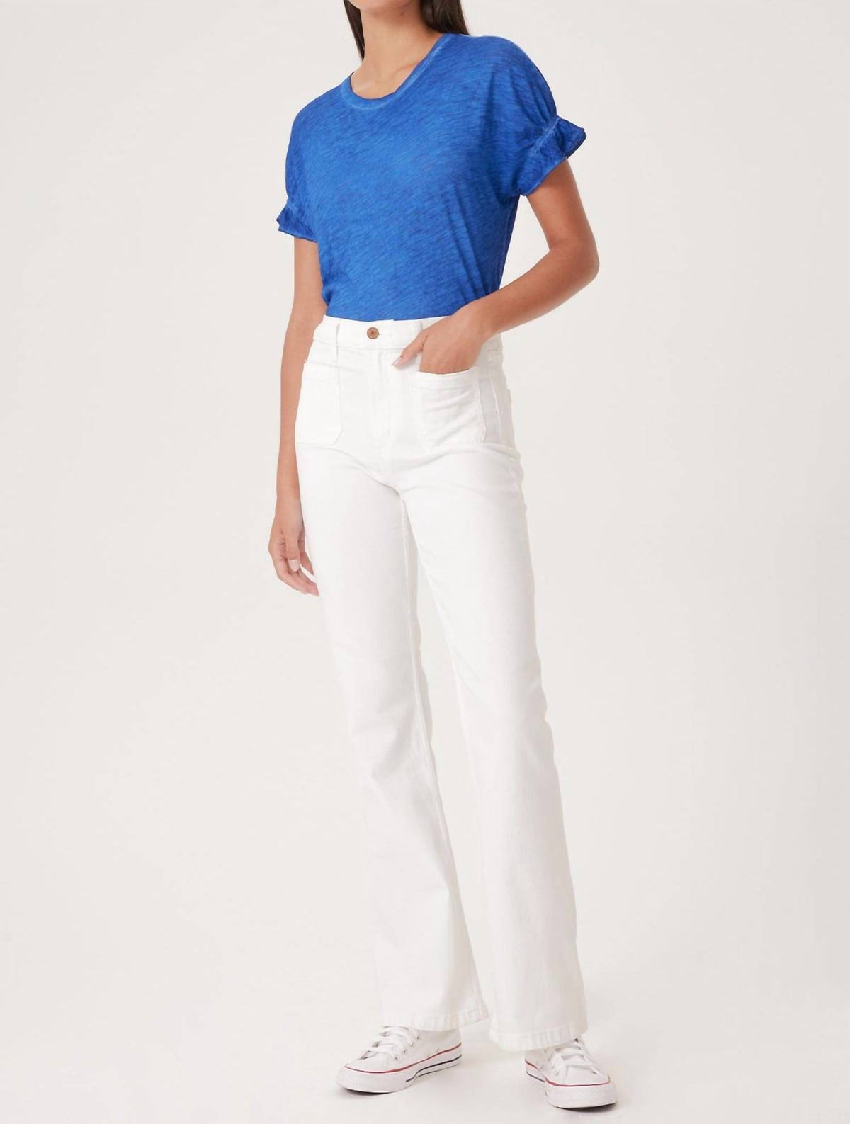 Goldie - Puff & Ruffle Sleeve Tee