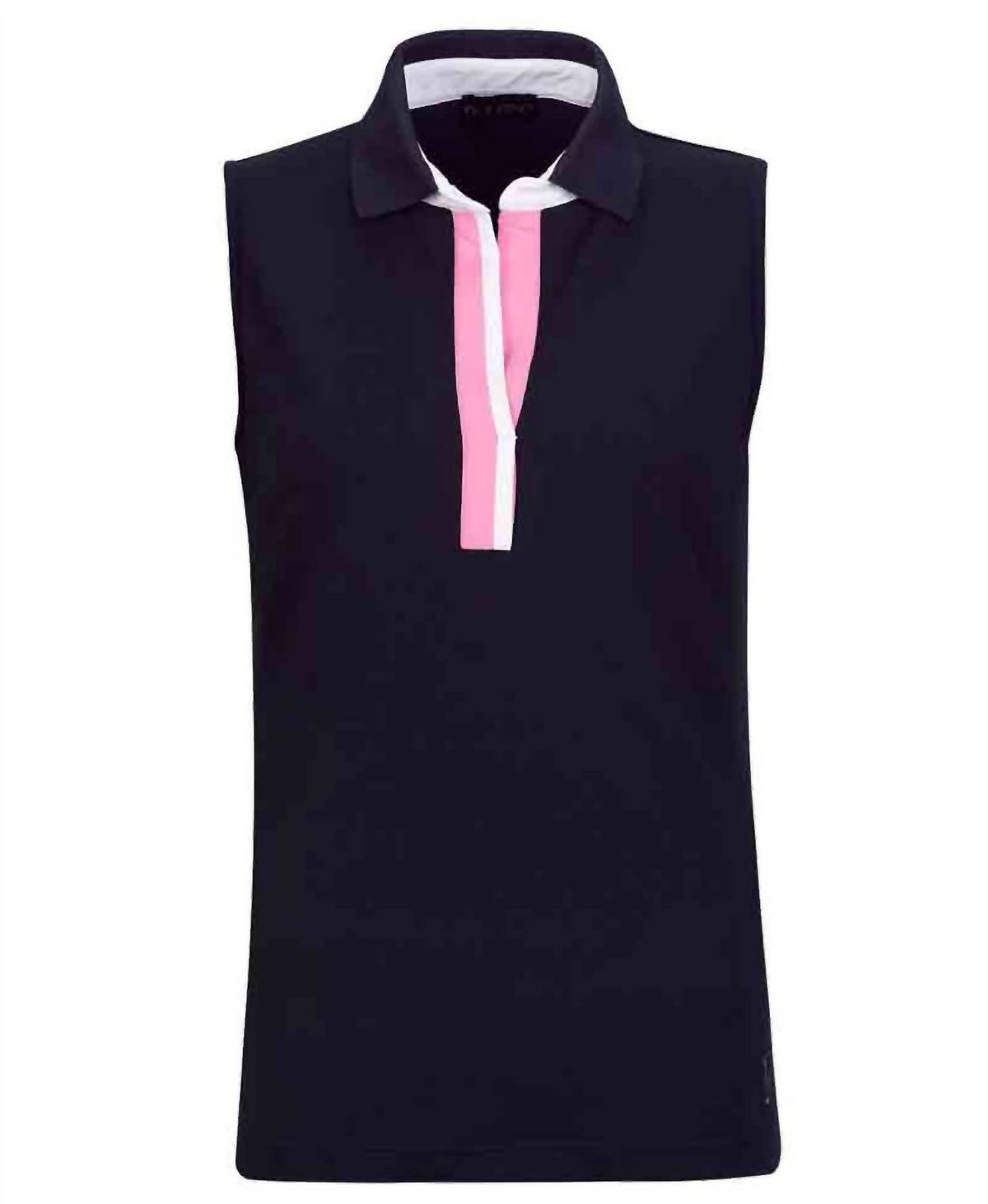 WOMEN'S DANCING ARGYLES SLEEVELESS POLO