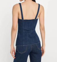 Good American - Button-front Denim Top