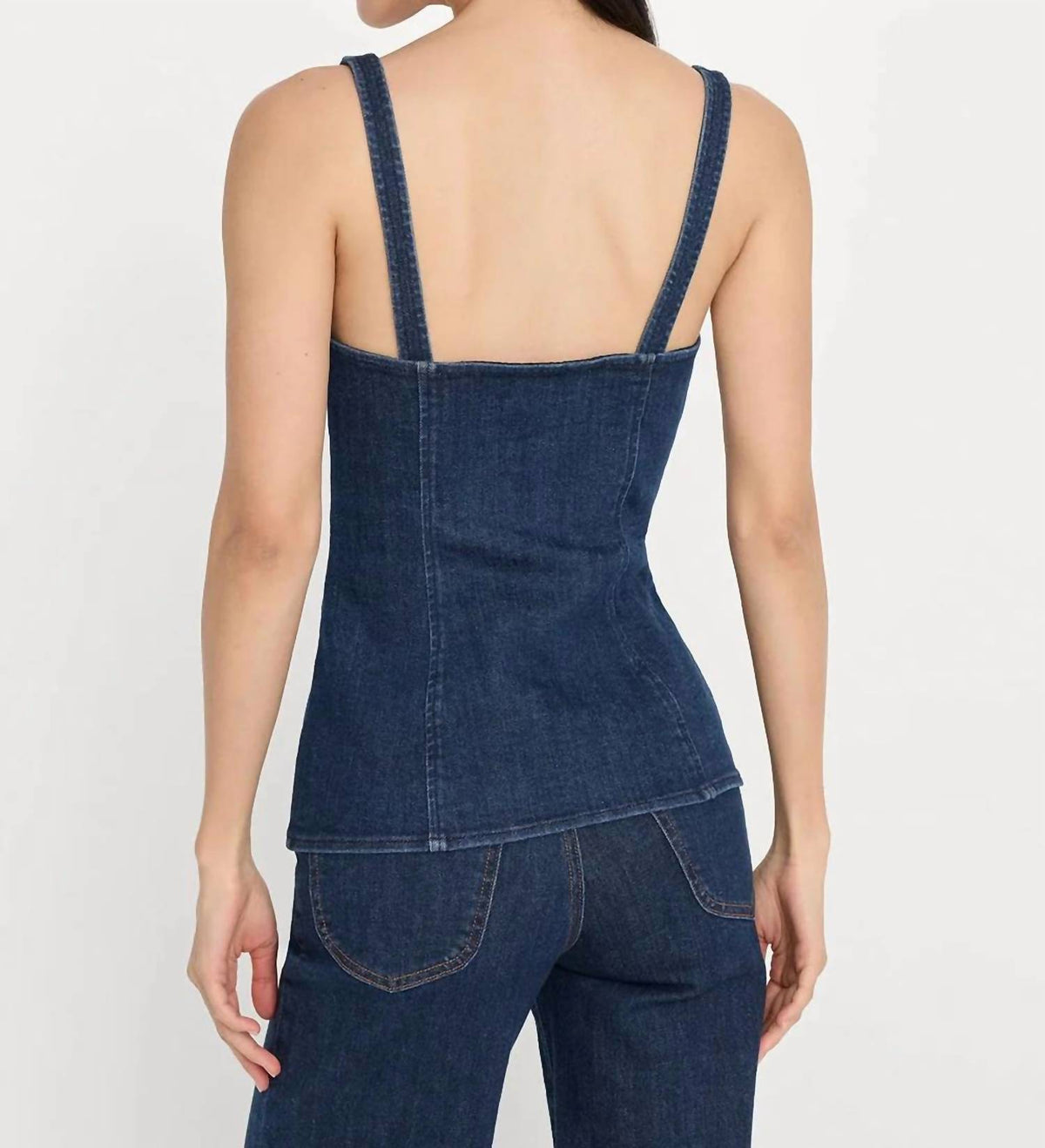 Good American - Button-front Denim Top