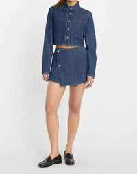 Good American - Denim Mini Skort
