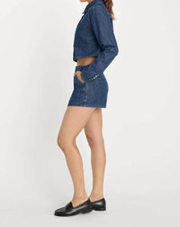 Good American - Denim Mini Skort
