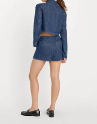 Good American - Denim Mini Skort