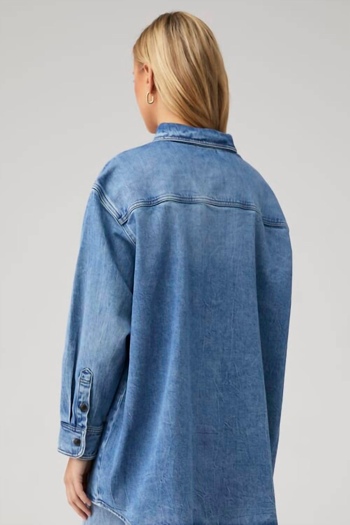 Good American - Denim Oversized Shirt