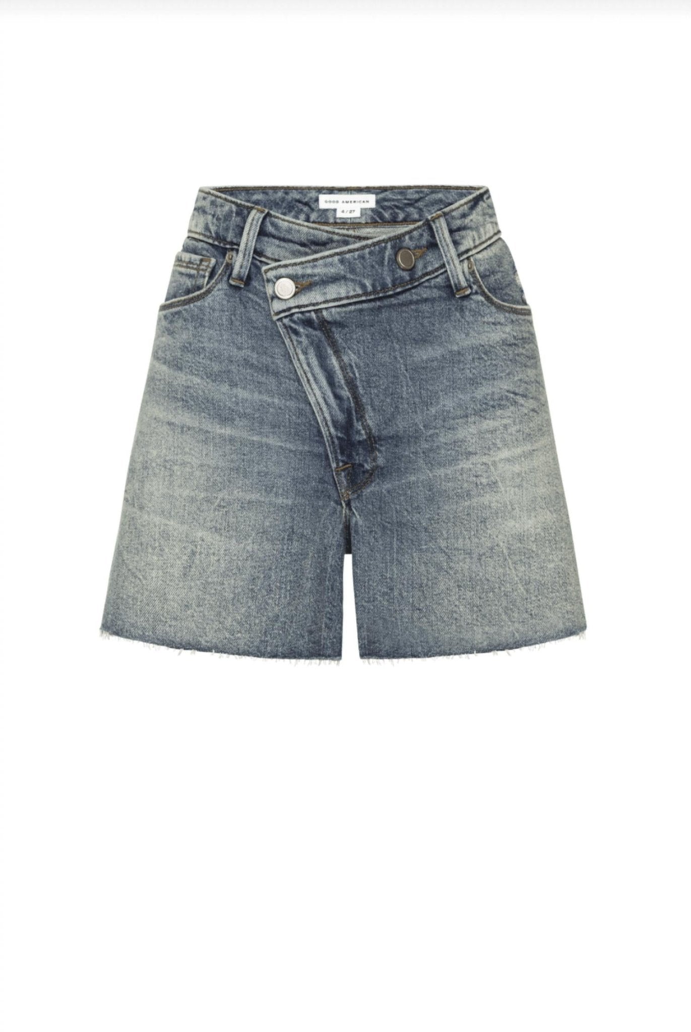 Good American - Good Girlfriend Shorts - blue - clothing - denim