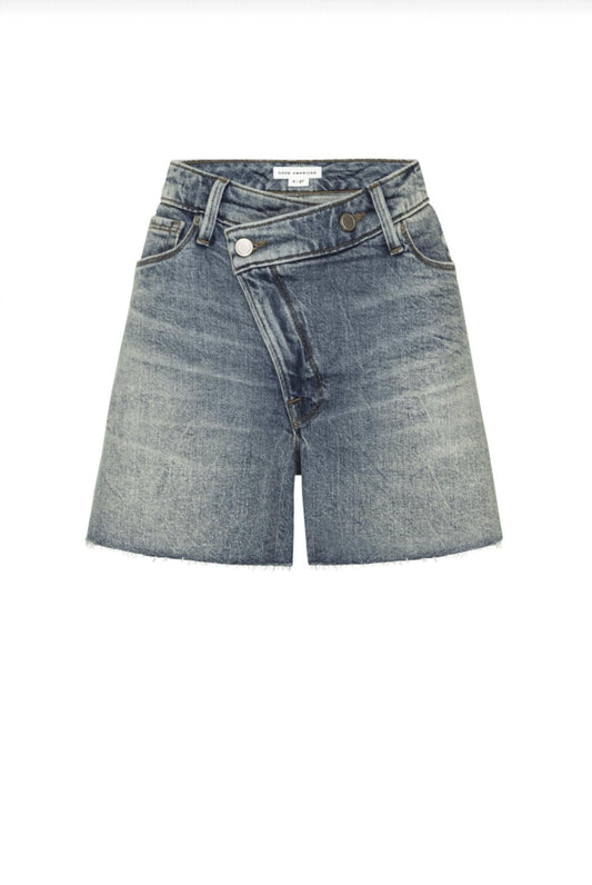 Good American - Good Girlfriend Shorts - blue - clothing - denim