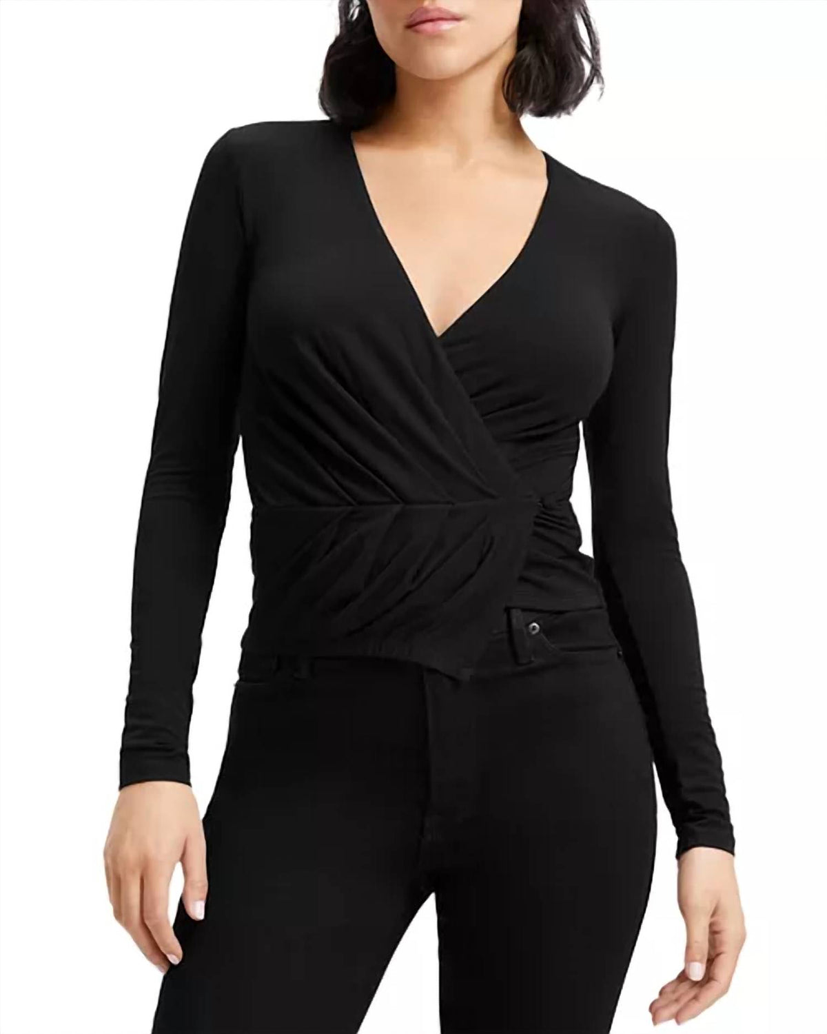 Good American - Good Touch Wrap Top