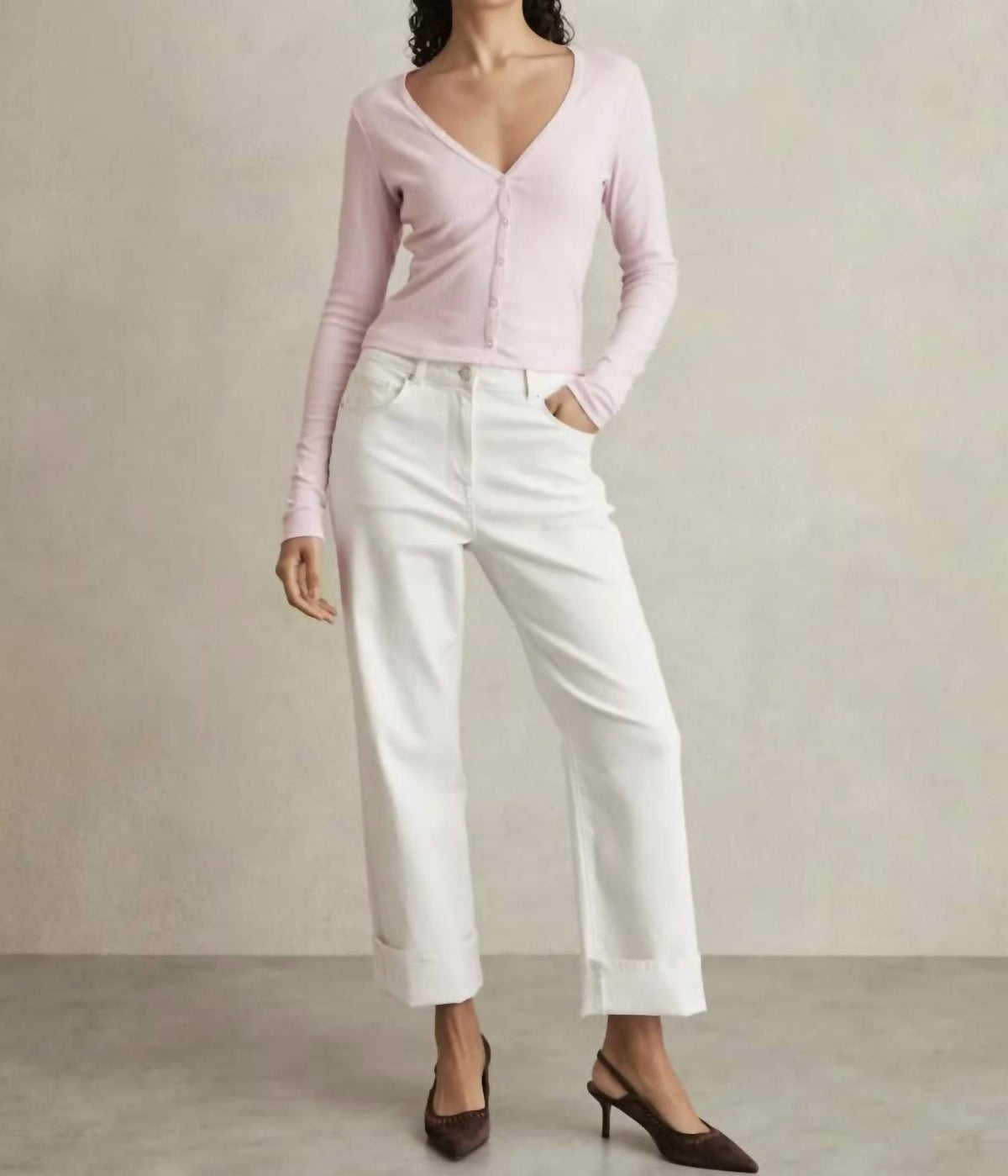 Good American - Pointelle Cardigan