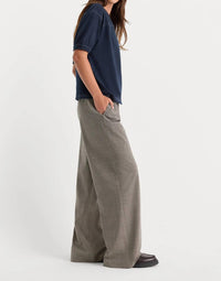 Good American - Pull On Mini Plaid Trouser