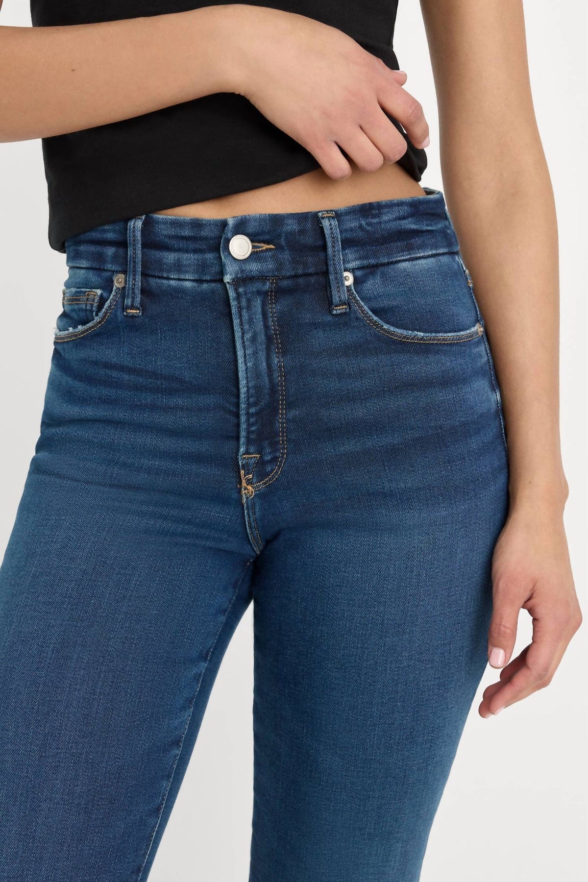Good American - Soft Tech Good Classic Bootcut Jeans